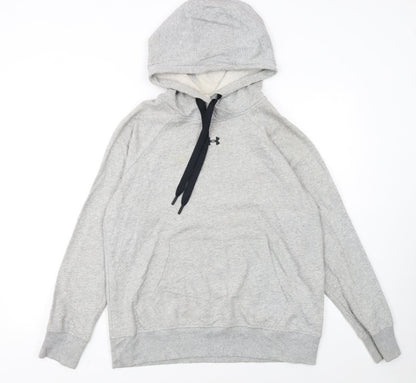 Under Armour Women's Grey Small Pullover Hoodie Loose Fit Sweatshirt
