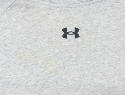 Under Armour Women's Grey Small Pullover Hoodie Loose Fit Sweatshirt
