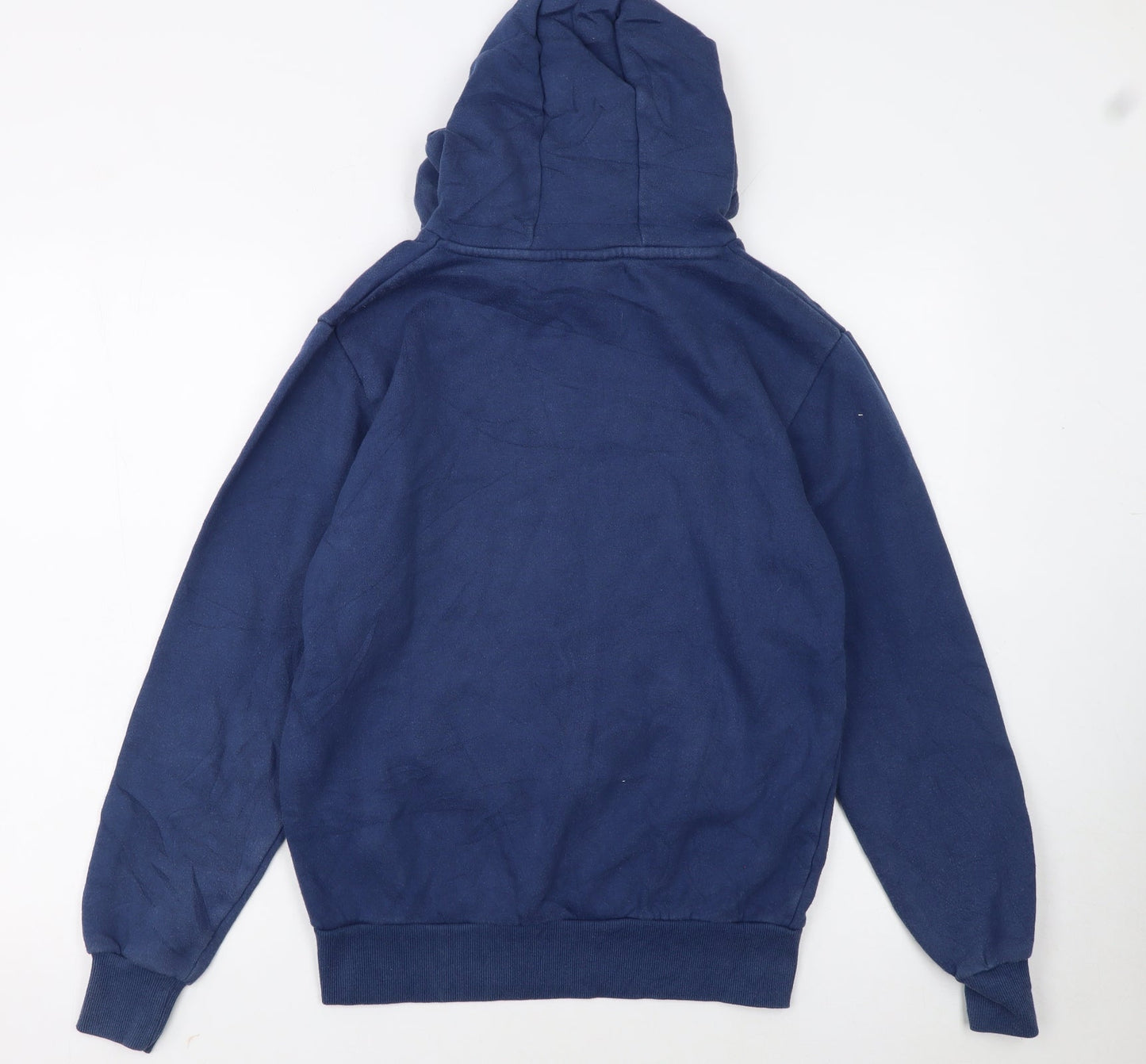 Ellesse Men's Blue Pullover Hoodie Small Embroidered Logo Fleece