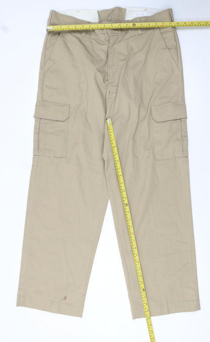 Red Kap Men's Beige Cargo Work Trousers 36x32 Polyester Cotton