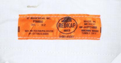 Red Kap Men's Beige Cargo Work Trousers 36x32 Polyester Cotton