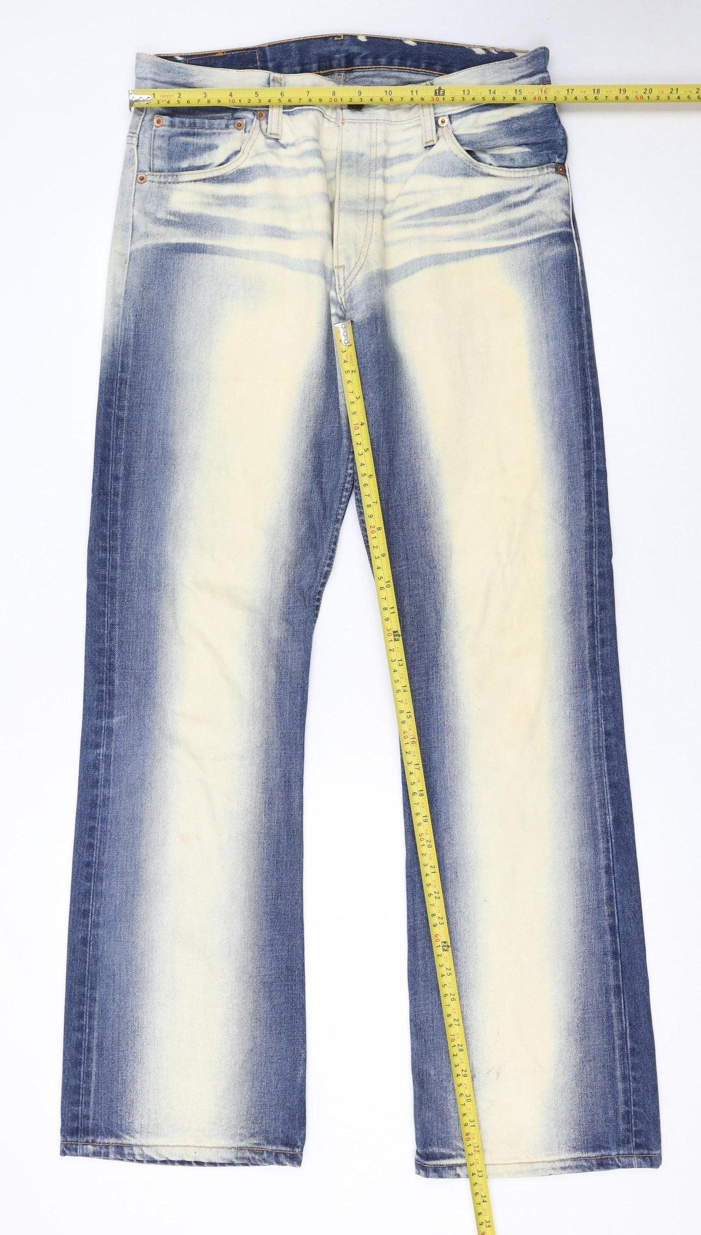 Levi’s Women’s Blue 507 Straight Stone Wash Jeans Size 14 W32 L34