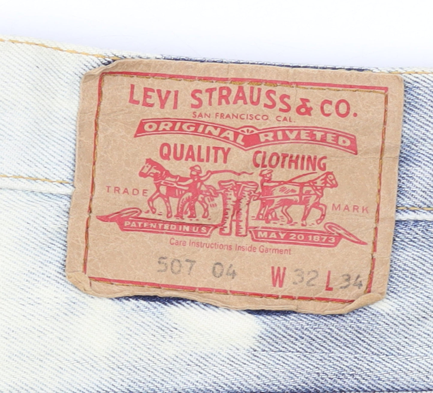Levi’s Women’s Blue 507 Straight Stone Wash Jeans Size 14 W32 L34