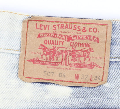 Levi’s Women’s Blue 507 Straight Stone Wash Jeans Size 14 W32 L34