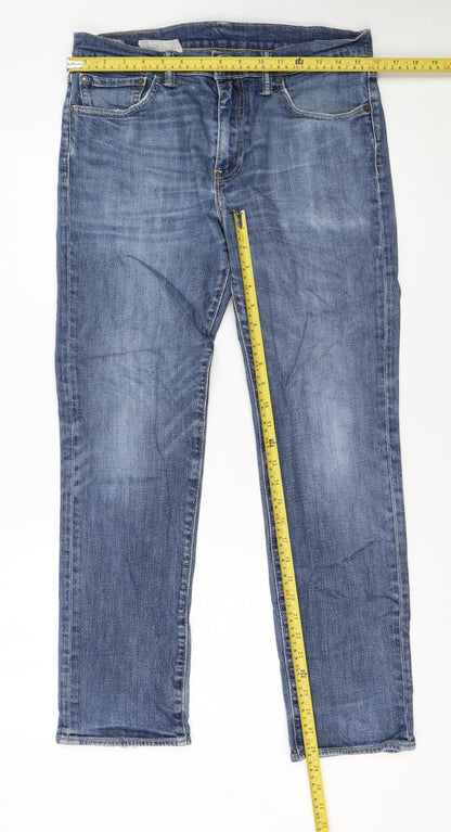 Levi's 511 Blue Straight Leg Jeans Womens Size 12 Regular Fit
