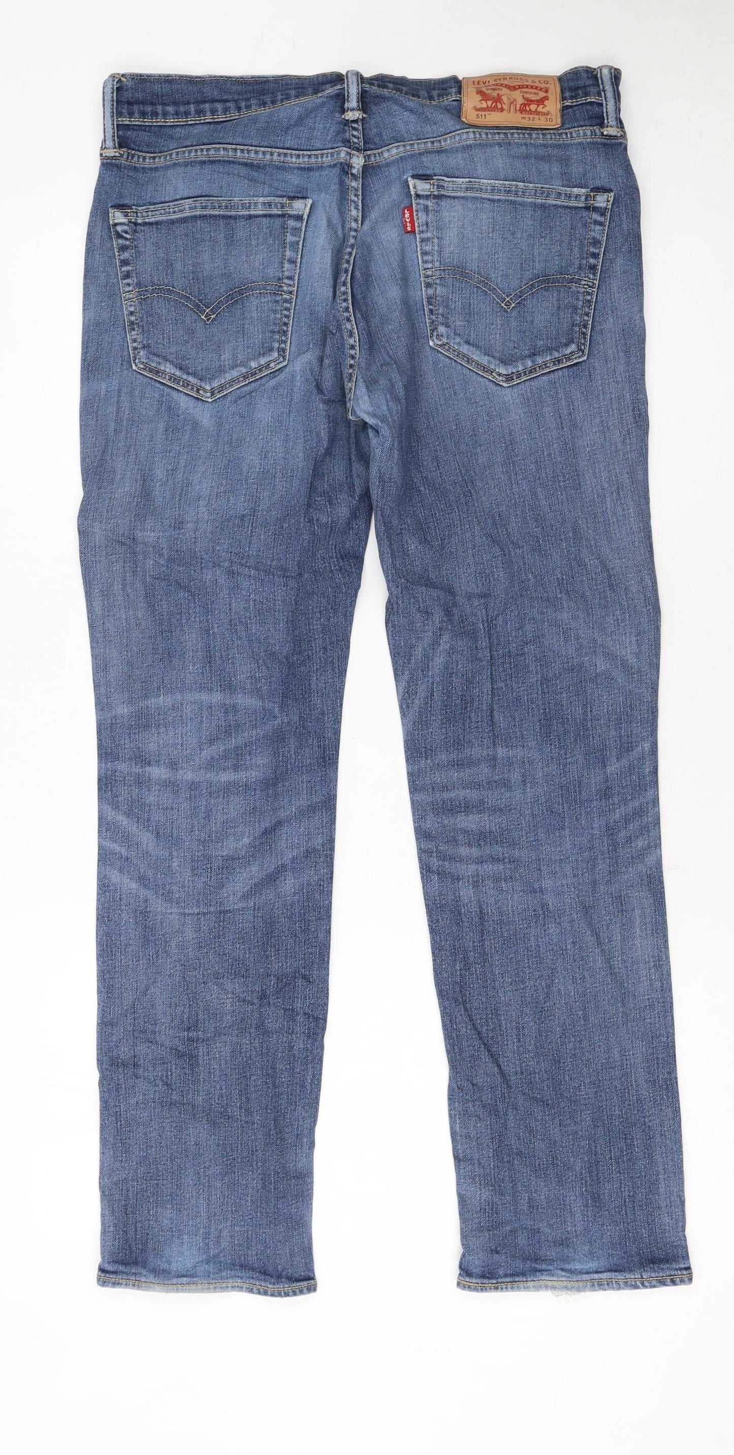 Levi's 511 Blue Straight Leg Jeans Womens Size 12 Regular Fit