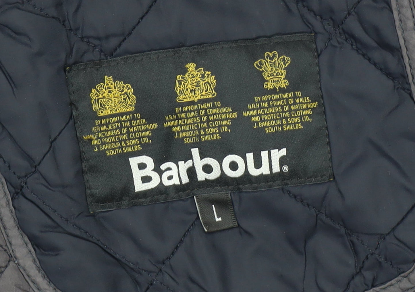 Barbour Womens Blue Quilted Mid-Length Jacket L Lightweight Outdoor