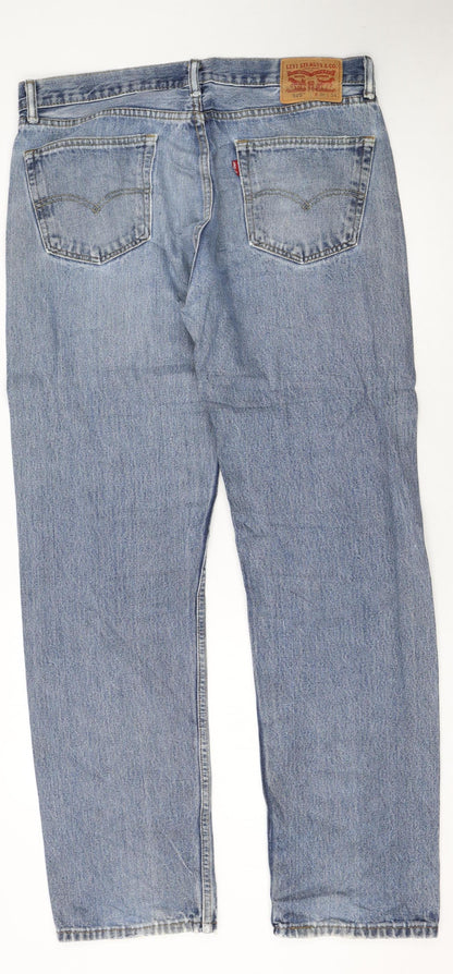 Levi's 505 Men's Blue Straight Leg Denim Jeans W36 L34
