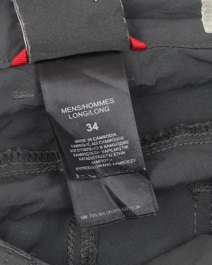 The North Face Men's Grey Cargo Trousers Size L 34 Long Breathable Nylon