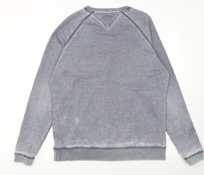 Tommy Hilfiger Men's Grey L Pullover Sweatshirt Crew Neck Casual Top
