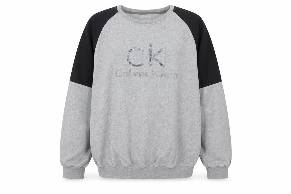 Calvin Klein Jeans Men's Grey 2XL Pullover Sweatshirt Classic Logo