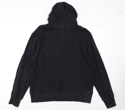 Umbro Men’s Black Pullover Hoodie L Logo Graphic Fleece Sweatshirt