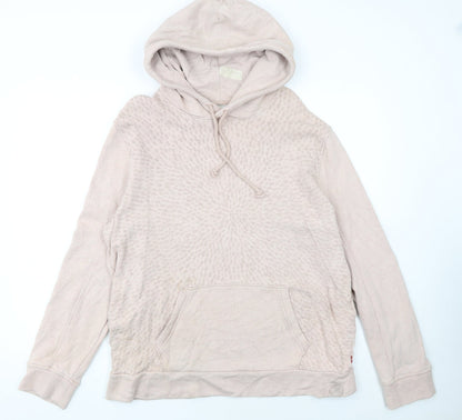 Levi's Womens Beige Pullover Hoodie L Cotton Casual Wear