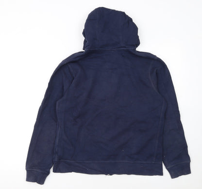 Nike Boys Navy Blue Full Zip Hoodie XL 13-15 Years Fleece Sweatshirt