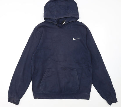 Nike Men's Blue Pullover Hoodie Small Regular Fit Sportswear