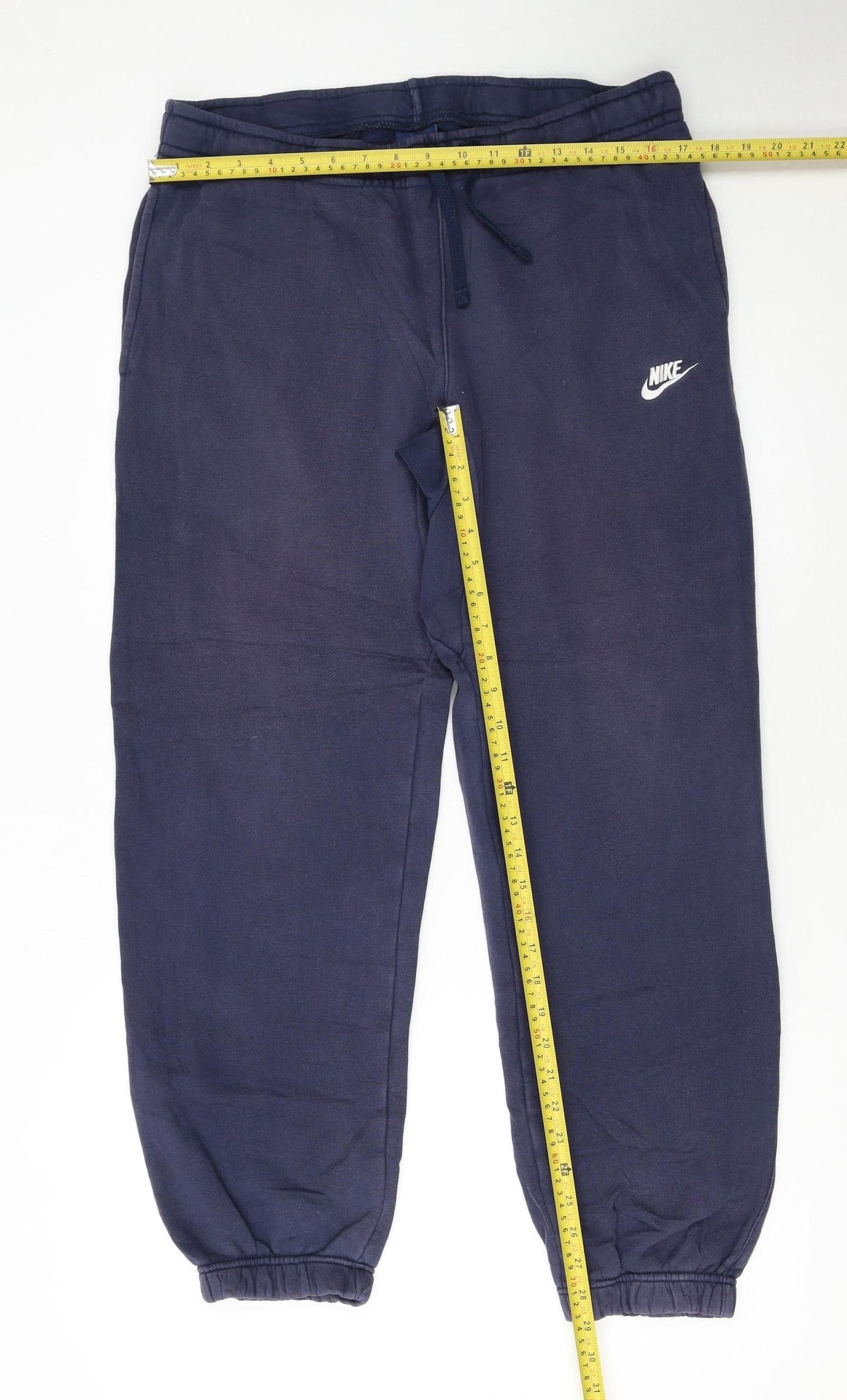 Nike Men's Blue Jogger Trousers Size M Regular Fit Fleece