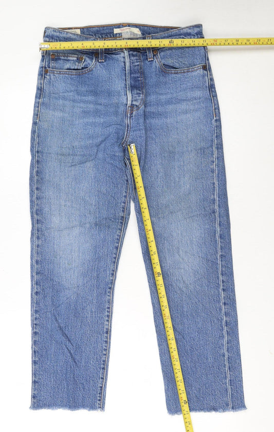 Levi Strauss Women Blue Straight High Rise Jeans W29 L26