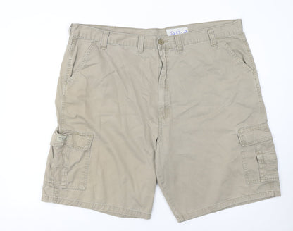 Wrangler Men's Beige Cargo Shorts Size 46 Cotton Casual