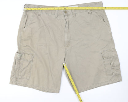 Wrangler Men's Beige Cargo Shorts Size 46 Cotton Casual