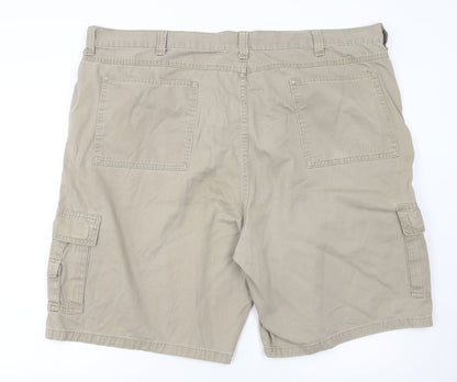 Wrangler Men's Beige Cargo Shorts Size 46 Cotton Casual