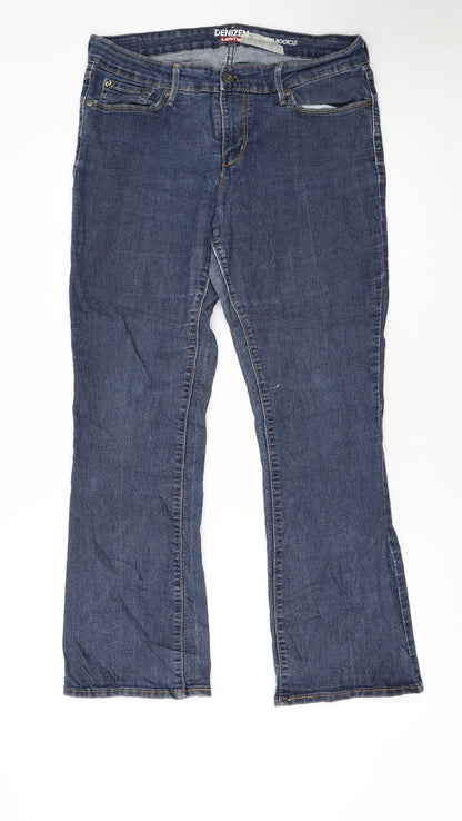 Levi's Denizen Women's Blue Bootcut Jeans Size 12 Stretch Denim