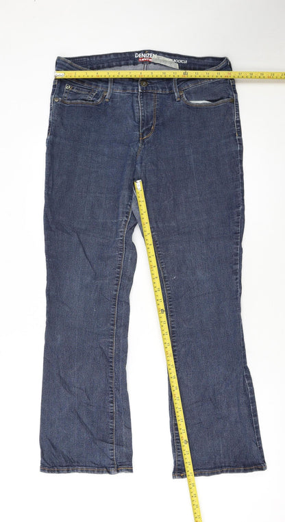 Levi's Denizen Women's Blue Bootcut Jeans Size 12 Stretch Denim
