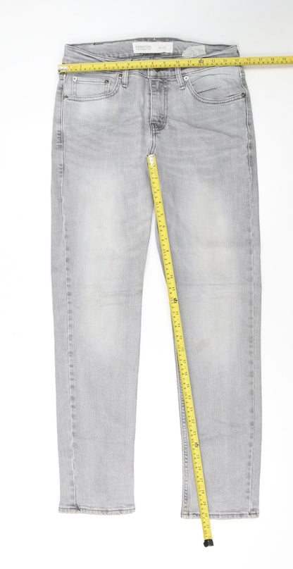 Levi Strauss & Co Men's Grey Slim Fit Denim Jeans W29 L30