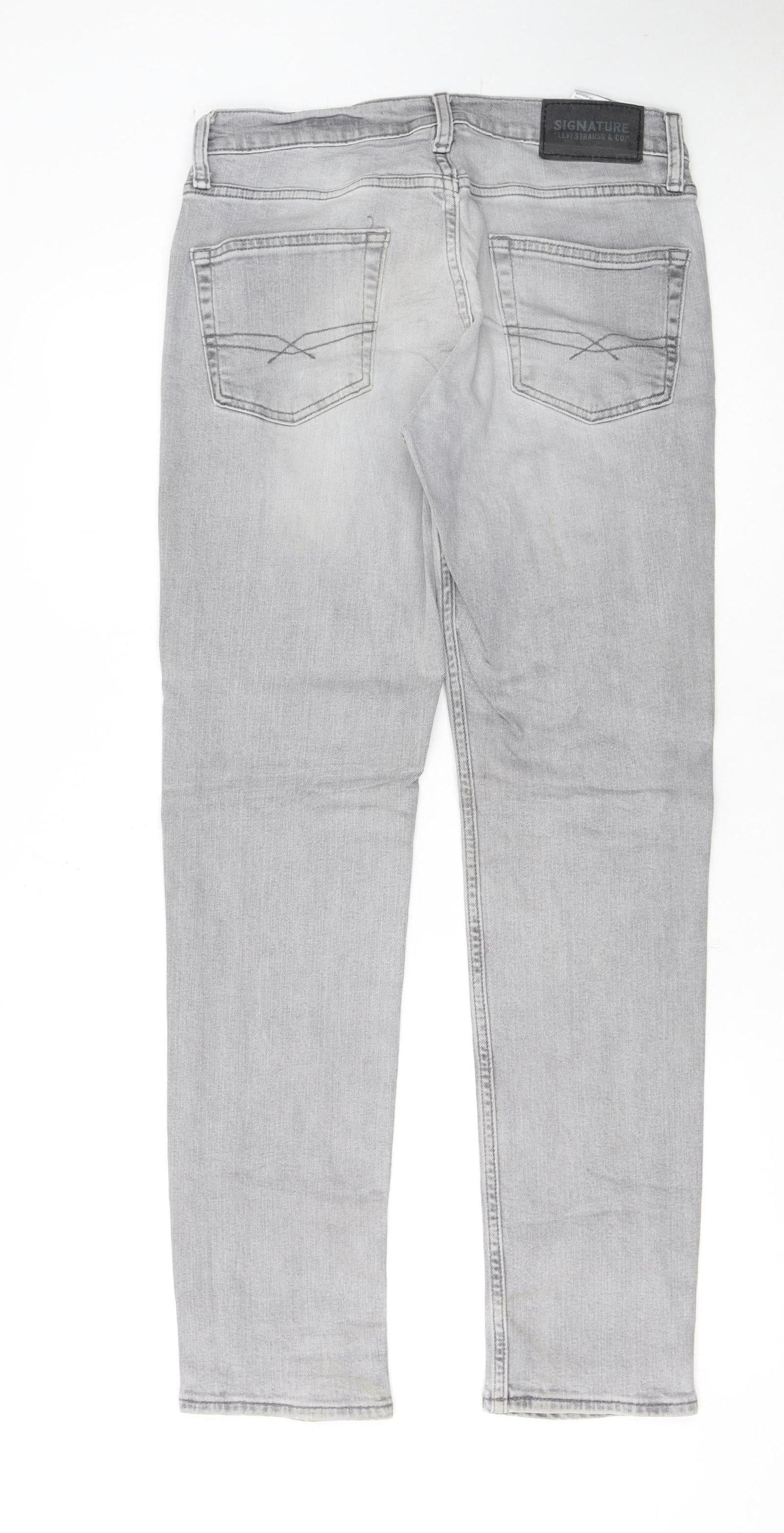 Levi Strauss & Co Men's Grey Slim Fit Denim Jeans W29 L30
