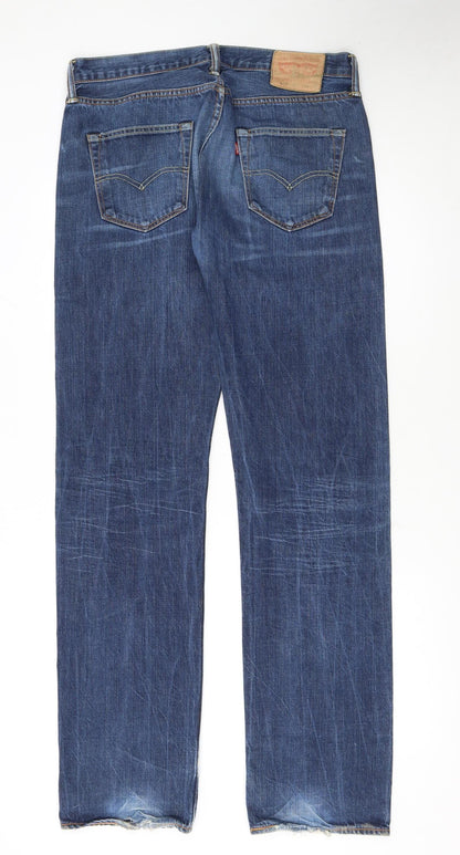 Levi's 501 Men's Blue Straight Leg Jeans 34W x 36L Denim Classic