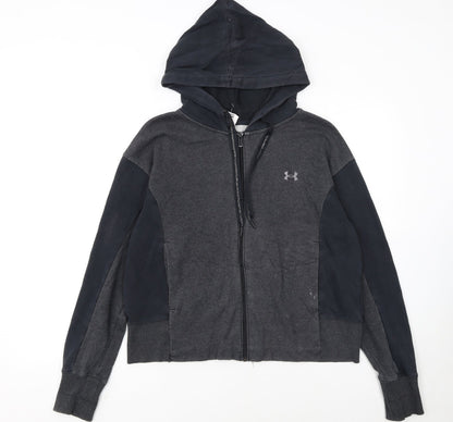 Under Armour Womens Black Full Zip Hoodie Size M Sportswear