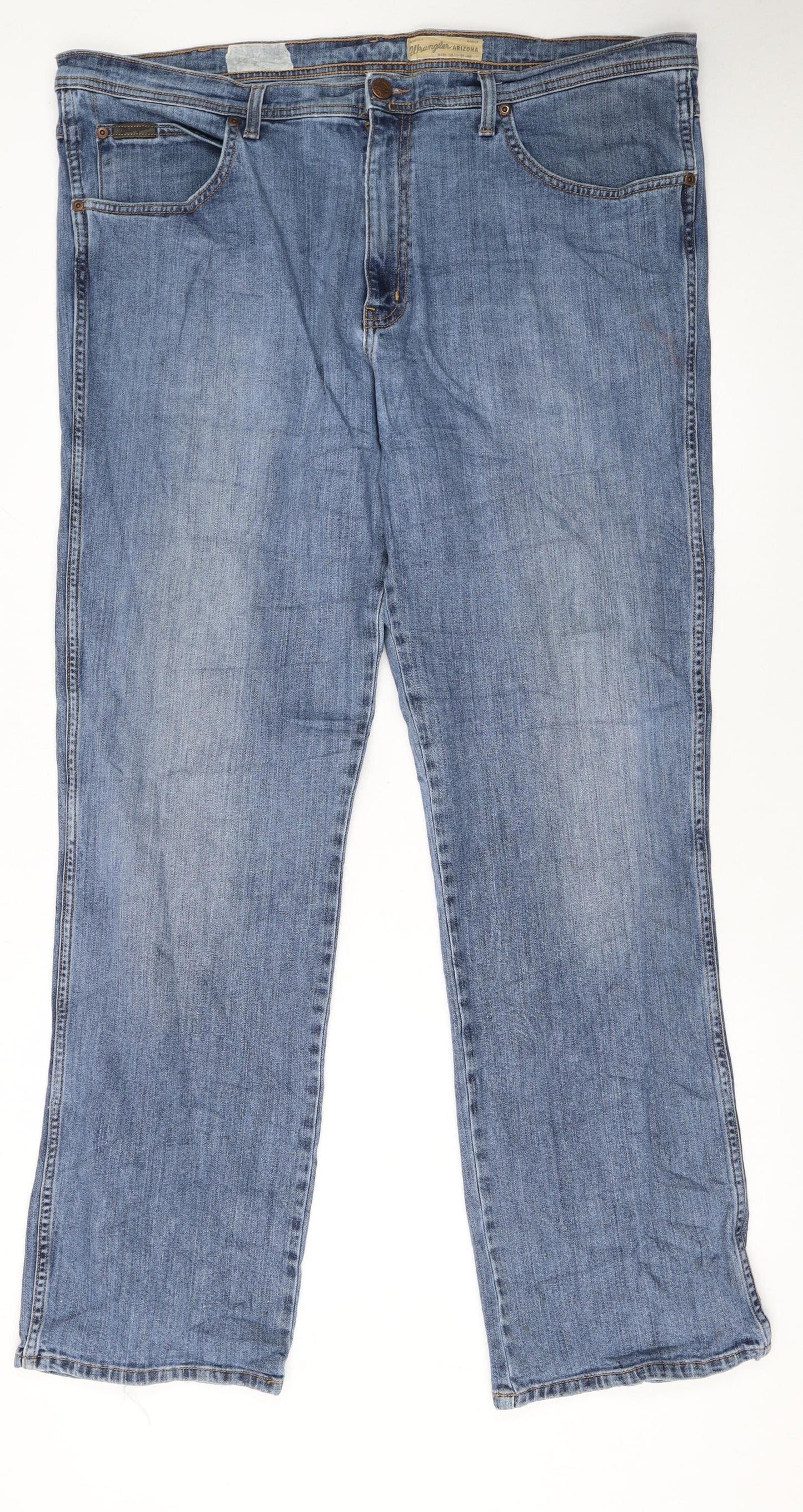 Wrangler Men's Blue Arizona Stretch Jeans W42 L32 Regular Fit