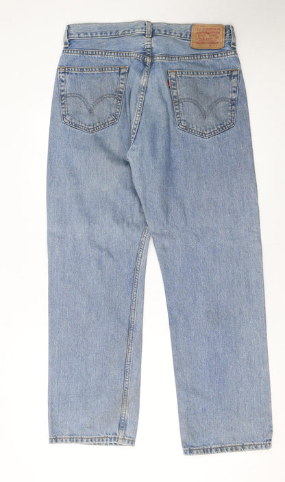 Levi's 505 Men's Blue Regular Fit Straight Denim Jeans W34 L30