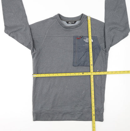 The North Face Men's Grey Pullover Sweatshirt S Outdoor Fleece