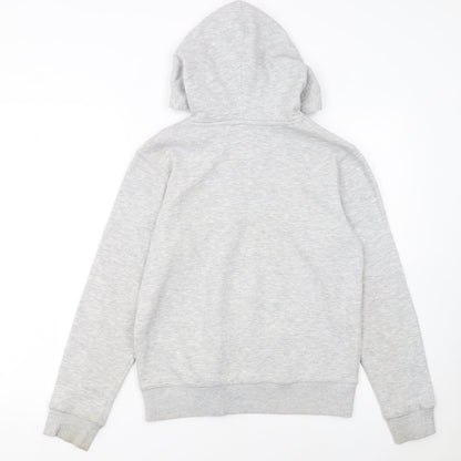Champion Boys Grey Pullover Hoodie L Fleece Logo Sportswear