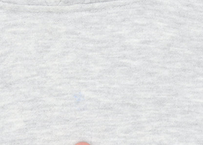 Champion Boys Grey Pullover Hoodie L Fleece Logo Sportswear