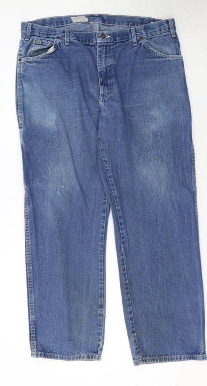 Dickies Men's Blue Relaxed Fit Straight Leg Denim Jeans 38x30
