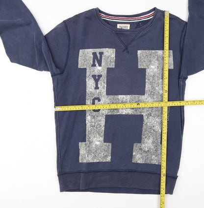 Tommy Hilfiger Men’s Blue NYC Graphic Pullover Sweatshirt Size S