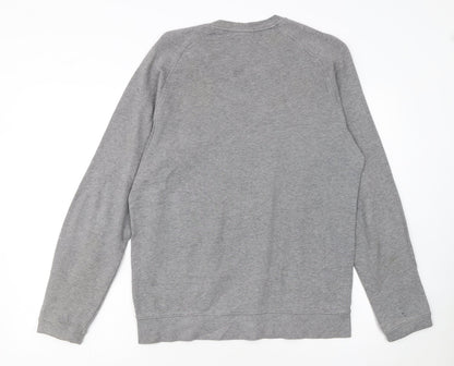 Reebok Men's Grey Pullover Sweatshirt Crew Neck M Sports Fleece