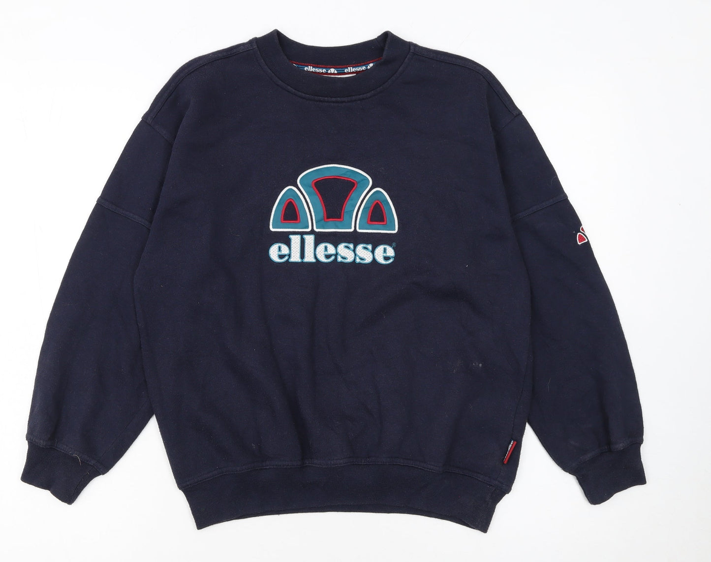 Ellesse Boys Blue L Pullover Fleece Sweatshirt with Logo