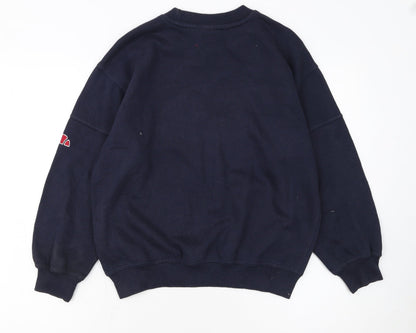 Ellesse Boys Blue L Pullover Fleece Sweatshirt with Logo