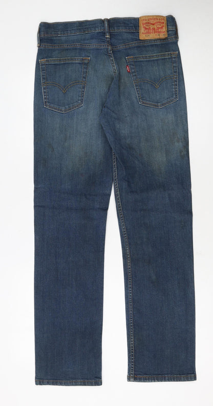 Levi's 514 Men's Blue Straight Jeans W30 L30 Denim Classic Fit