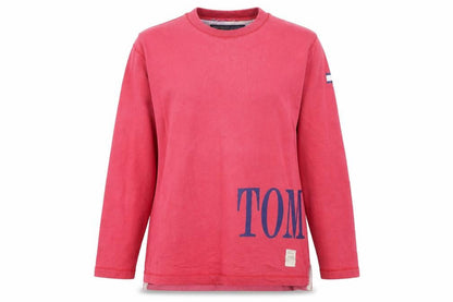 Tommy Hilfiger Women's Red Crew Neck Pullover Sweatshirt Size S