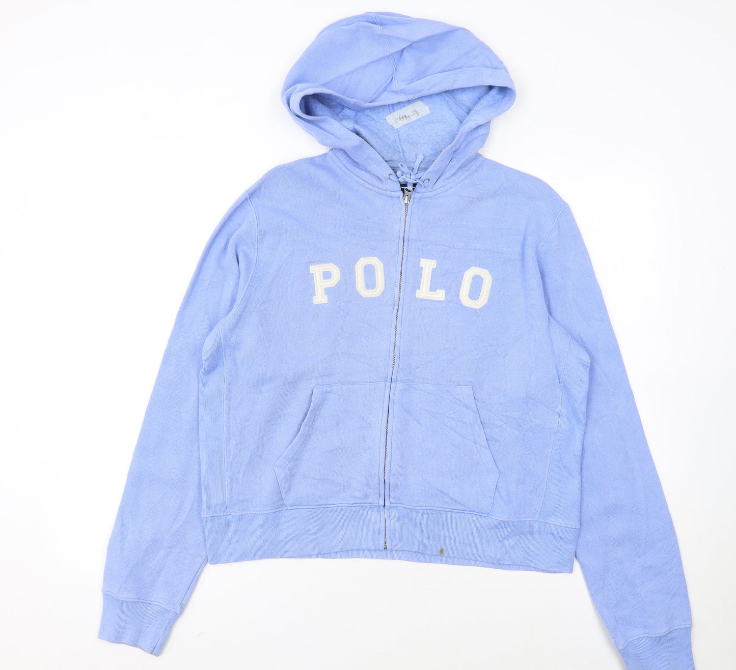 Ralph Lauren Sport Women's Blue Full Zip Hoodie Size L
