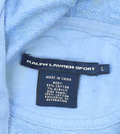 Ralph Lauren Sport Women's Blue Full Zip Hoodie Size L