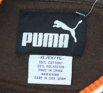 Puma Mens Brown XL Crew Neck Sports Sweatshirt NFL Pullover