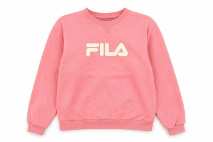 Fila Womens Pink Logo Crew Neck Pullover Sweatshirt M