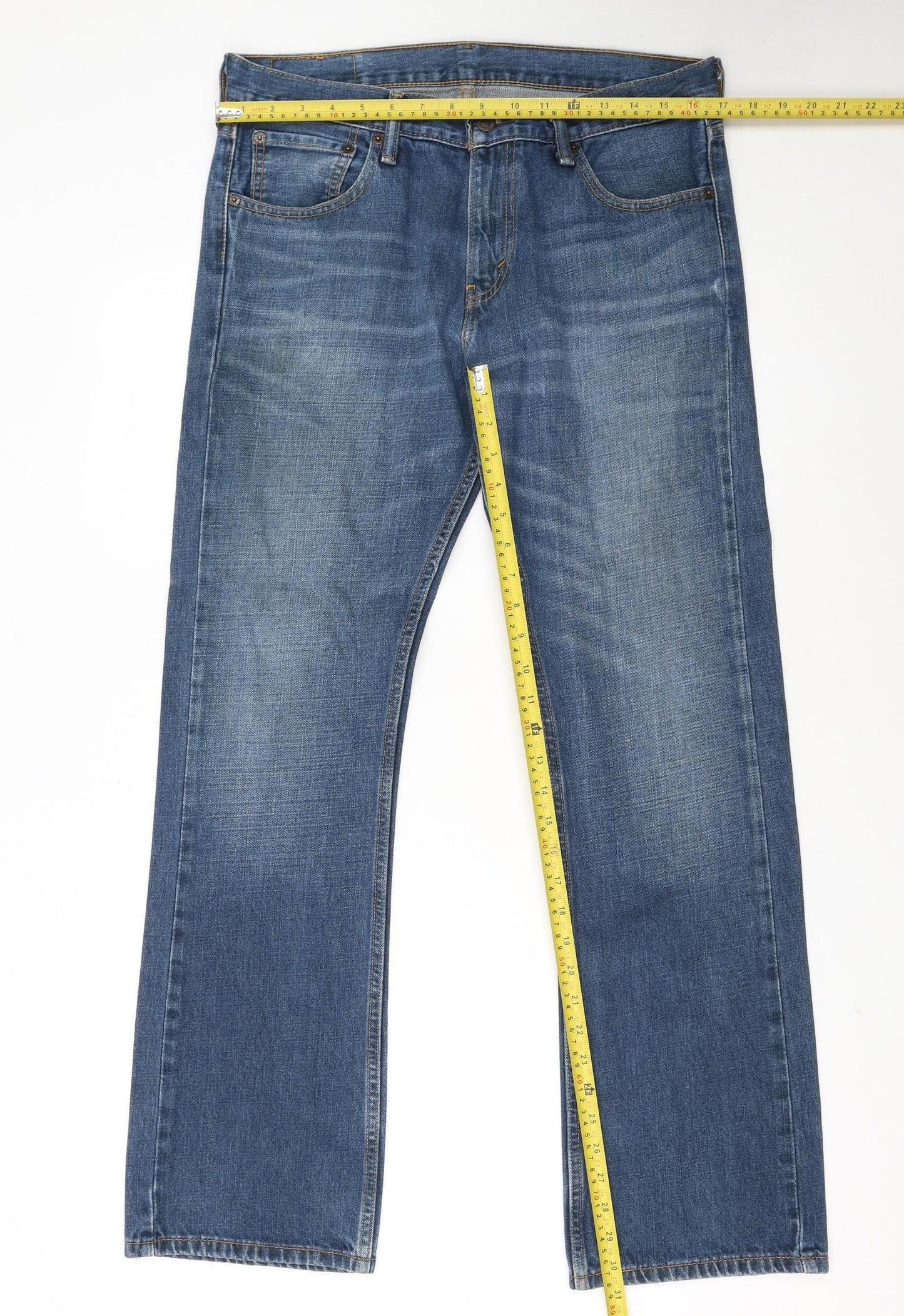 Levi's 527 Men Blue Bootcut Jeans W32 L30 Denim Classic Style