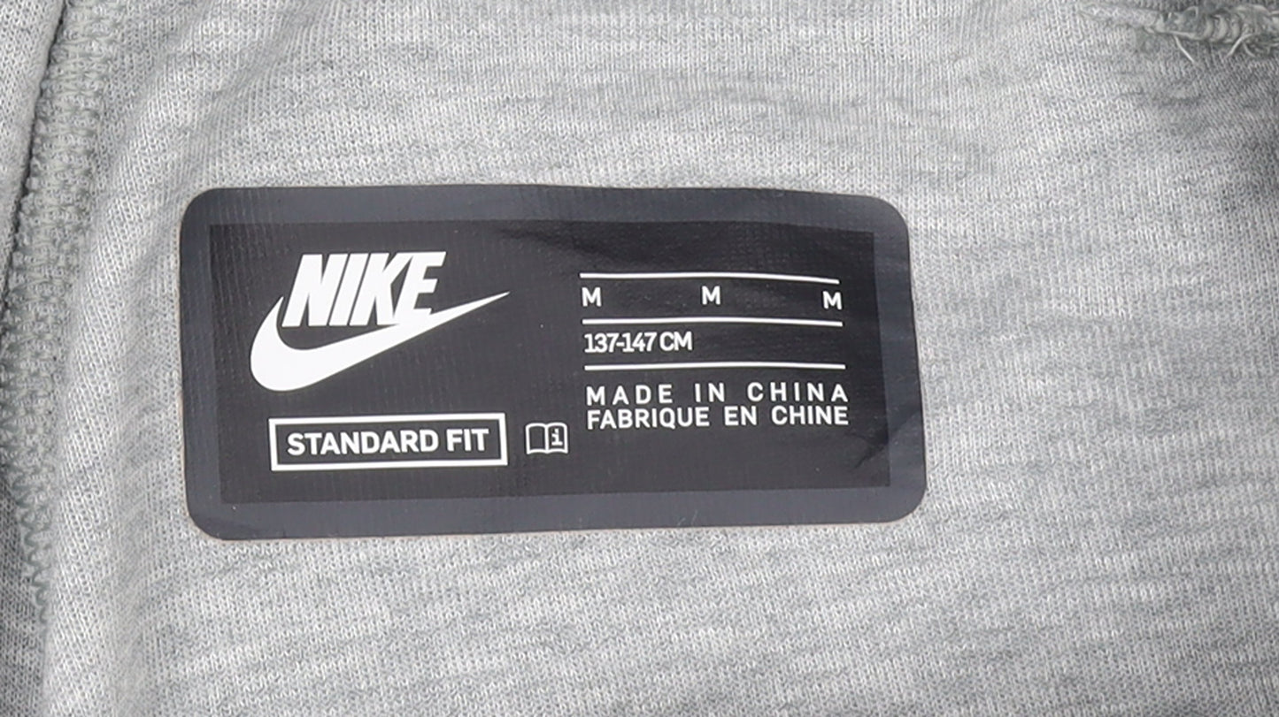 Nike Boys Grey Jogger Trousers Size 12 Years Elastic Waist Fleece Bottoms