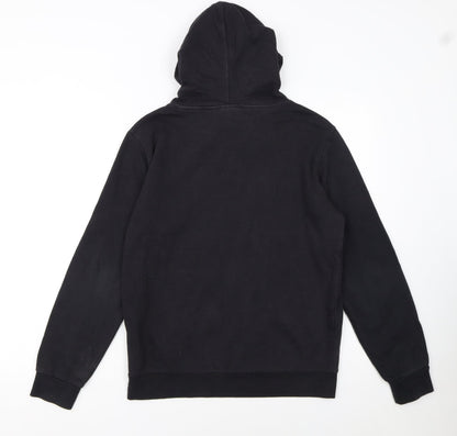 Champion Boys Black Hoodie XL 13-14 Years Pullover Fleece Logo Sweatshirt