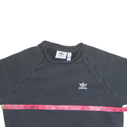 Adidas Men's Black Small Pullover Crew Neck Sweatshirt